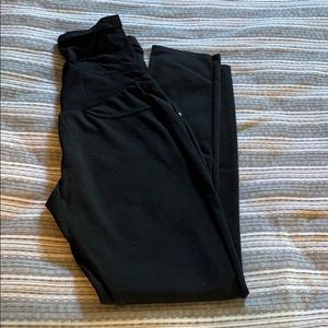 Skinny black maternity pants